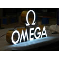 High Quality Resin Body Rose Gold Painting Front-Lit LED Sign